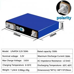 Lifepo4 Battery Eve 3.2v 50ah Rechargeable Lithium Iron Phosphate Battery