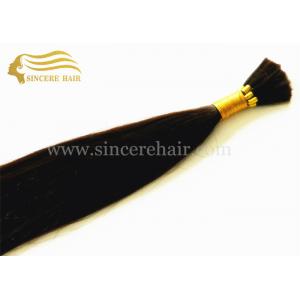 China 50 CM Remy Human Hair Extensions, 20 Black Straight Real Remy Human Hair Bulk Extensions For Sale supplier