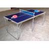 China 5FTの折る屋内卓球のテーブル、容易な運送携帯用卓球台 wholesale