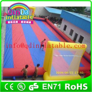 Cheaper inflatable field inflatable water football pitch, inflatable water soccer field