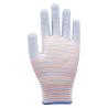 China 13 Gauge Polyester PU Palm Coated Gloves with Zebra Design wholesale