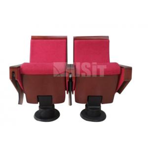 Ergonomic Design Church Theatre Seating , Theatre Seating Chairs Wooden Outer Panel
