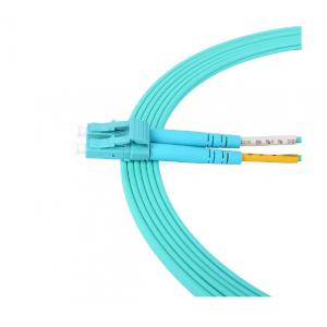 Multi Mode Duplex Optical Fiber Patch Cord OM3 LSZH Material Jacket 3.0mm diameter