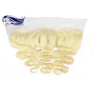 China Blonde Color Font Full Lace Wigs Human Hair Swiss Lace 4 Inch supplier