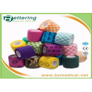 China First Aid Care Cohesive Bandage Wrap , Colored Self Adhering Gauze Bandage wholesale