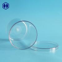 China Round Food Packaging Plastic Containers Clear PET Plastic Cylinder Jar on sale