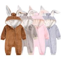 China Children'S Newborn Baby Winter Jumpsuit Thickened Plush on sale