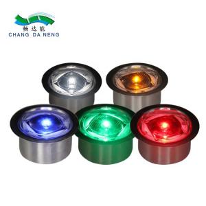 Aluminum Solar Flashing Road Studs Outdoor Garden Warning Pathway Solar Powered Deck Light