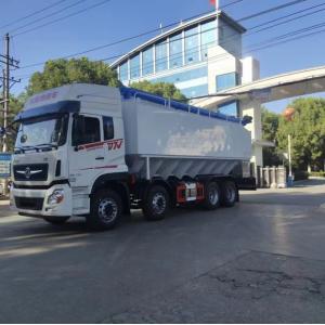 China Animal Food Transport Truck 7700*2500*3550mm Euro2 Bulk Feed Discharge Truck supplier