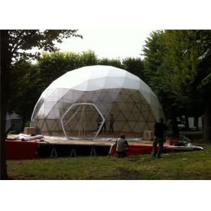 China Advertising Wind Proof Fabric Sidewall Geodesic Dome Tent White For Events supplier