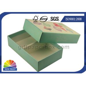 Gold/Silver Foil Stamping Flat Gift Box Recycled Paper Gift Boxes