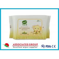 China Resealable Soft Non - Allergic Nonwoven Spunlace Wet Wipes Baby 25 Sheets on sale
