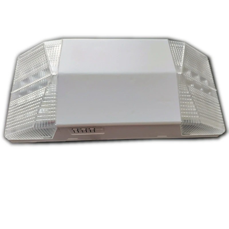 6W LED Surface Mounted Exit Sign with Two Square Heads and Lithium 3.7V 1800mAh Battery