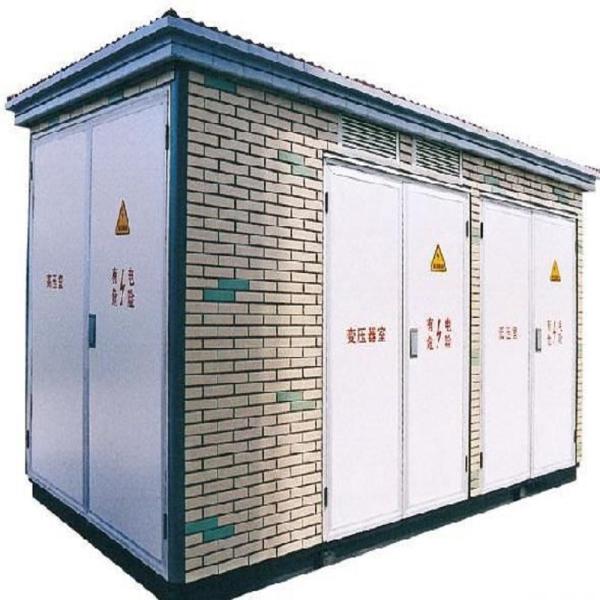 Subestación de la distribución del powerl de 10 kilovoltios con la estructura compacta