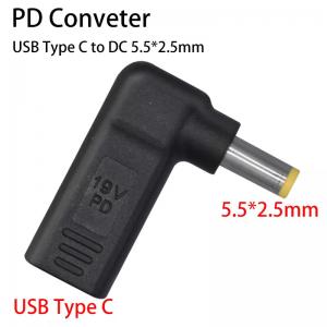 China USB Type C Female To DC 5525 Male Converter PD Decoy Spoof Trigger Plug Jack supplier