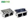 RJ45 Network Connector Dual Port 100Mbps Integrated Interface 30U DGKYD212B002FG1A2DB359