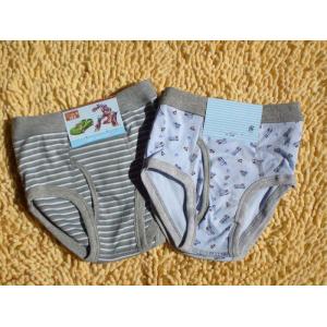 China OEM Personalized Polyester Plus Size Printed Stripe Organic Boy Briefs supplier