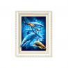 Home Decoration 3D Lenticular Printing Service 12x16 Inch Framed Dolphin Picture