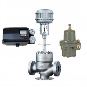 China Chuanyi Control Valve Is Equipped With Tissin TS800 Smart Valve Positioner And Fisher 67CFR Pressure Reducing Valve supplier