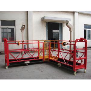 China 90 Degree Red Steel Rope Suspended Platform Cardle for Building Cleaning supplier