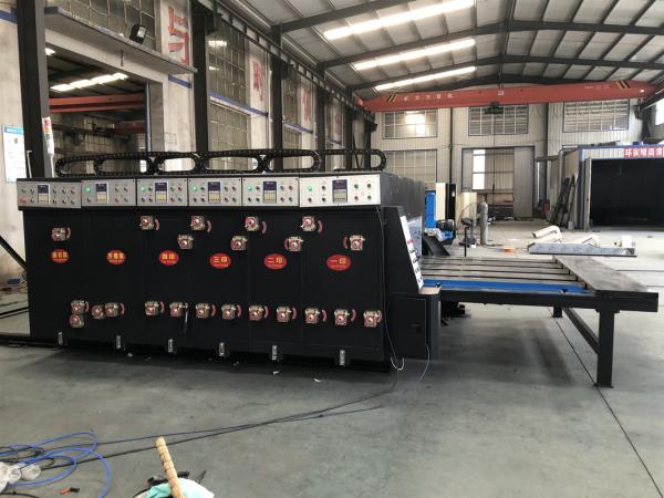 Good Quality Chain Feeder Mulit Colors Corrugated Cardboard Printer Slotter With Rubber Type