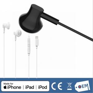 China Apple MFi Certified Mono Earphone With Lightning Connector supplier