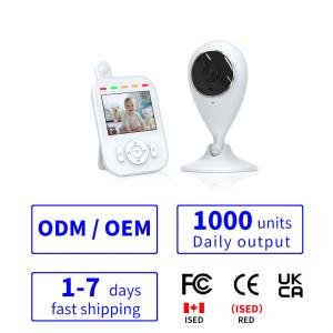 China 2.8 pouces vidéo numérique moniteur de bébé monture détection du son Moniteur audio nouveau-né supplier