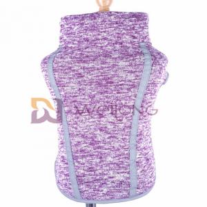 China Warp Fleece Lining Dog Anxiety Vest Jacket Purple Fleece Dog Coat supplier