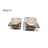 China Cuboid Shape Acrylic Jars For Cosmetics , PMMA Refillable Empty Cosmetic Jars wholesale