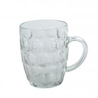 China Customized Personalized Glass Beer Mug Transparent 20 Ounces on sale