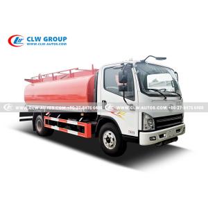 8 Ton FAW Refueling Truck Oil Delivery Tanker Sub-Silo Design With Unloading Oil Pipe