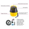 Vehicle / Home Portable Wet Dry Vacuum Cleaner 1 Gallon 4 Litres Poly Container
