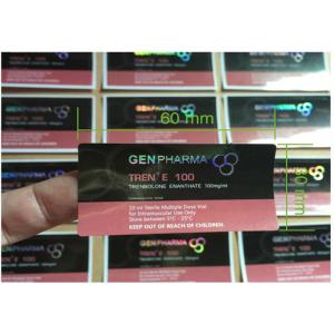 China Self Adhesive Labels / 10ml Vial Labels Stickers With Laser Logo Stamped supplier