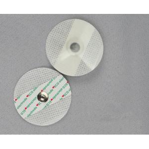China Disposable Round Ecg Electrodes Lead Wire AgCI Sensor White Foam Nonwoven Pad supplier