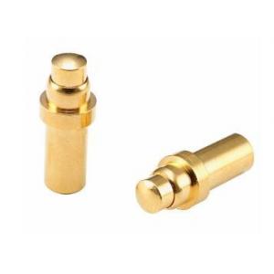 China Professional High Current Pogo Pins Gold Color 50m Ohm Max Contact Resistance supplier