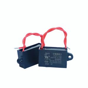 CBB61 Capacitor With Side Earsfan exhaust fan capacitor capacitance capacitors 2uF