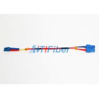 China LC Singlemode Optical Fiber Patch Cord Duplex Ribbon Cable For LAN Network on sale