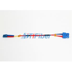 China LC Singlemode Optical Fiber Patch Cord Duplex Ribbon Cable For LAN Network wholesale