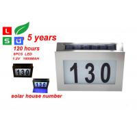 China 0.5W Solar Powered LED Signs 5050SMD LED Solar House Number Light on sale