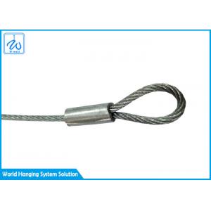 Galvanized Wire Rope Sling Assembly With Soft Eye 2.0mm For Promotional Displays