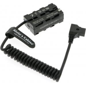 China D-Tap To Dual-Sided NP-F Dummy Battery Power Adapter Cable For Atomos/SmallHD/Feelworld Monitor supplier