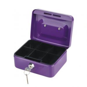 China 6 Metal Material Cash Box With  Key Lock Security Money Coin Safe Box Money Box supplier