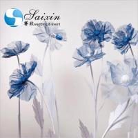 China Beautiful set 3 pcs different  long stem silk passion flowers for wedding event floor decoration on sale