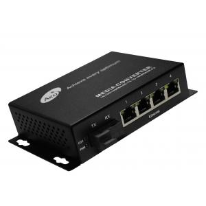 China 10/100Mbps 4 Port Ethernet Switch Fiber To Rj45 Converter CBIT VLAN Support supplier