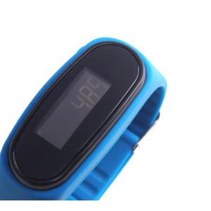 Dark Blue ABS Men'S Pedometer Watch Pedometer Fitness Tracker 36g