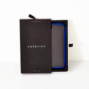 Black Mobile Case Packaging Box Drawer Cardboard Box Customized 90g