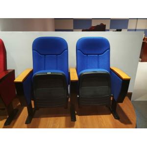 China Free Logo Design Oak Armrest Auditorium Theater Seating With Small Tablet supplier