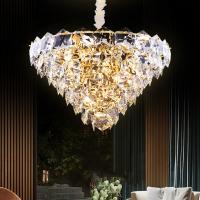 China Modern Ceiling Mounted Crystal Chandelier Stylish And Luxurious For Home Decoration on sale