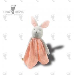 38 X 23 X 33cm Scarf Animal Home Decoration Pink Bunny Comforter PP Cotton Child Friendly