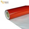 China SUNTEX One Side Silicone Coated Fiberglass Cloth Steam Pipe Insulation Material wholesale